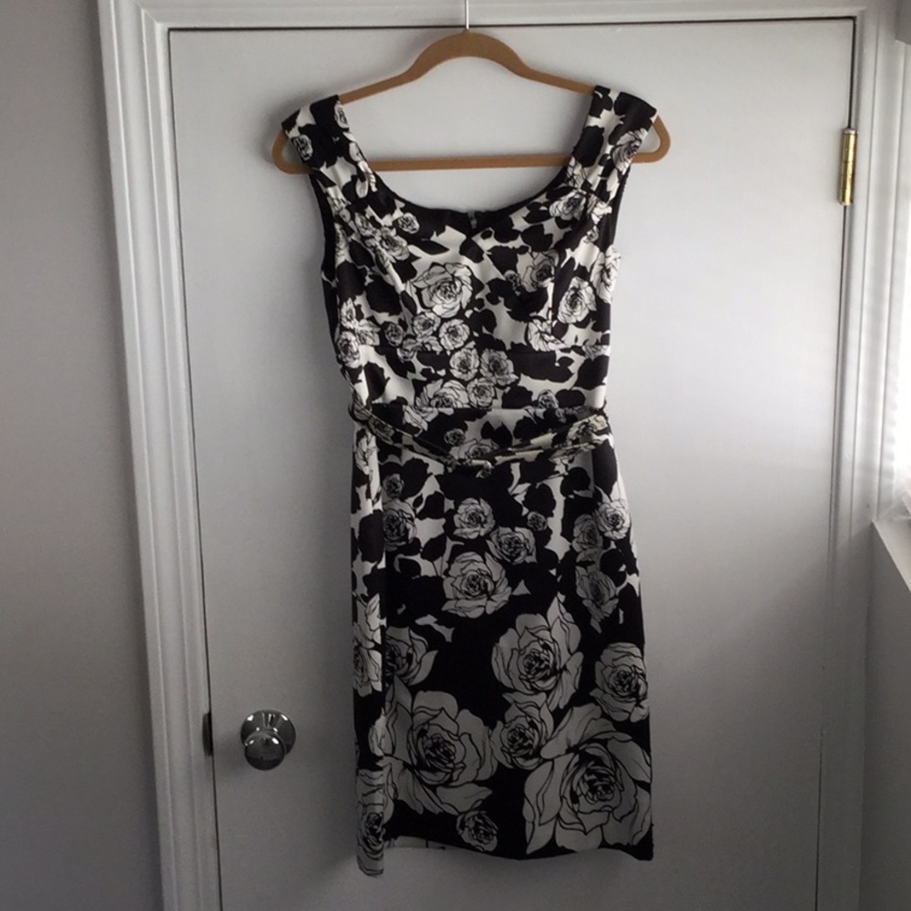 Knock-out Black & White Cocktail Dress